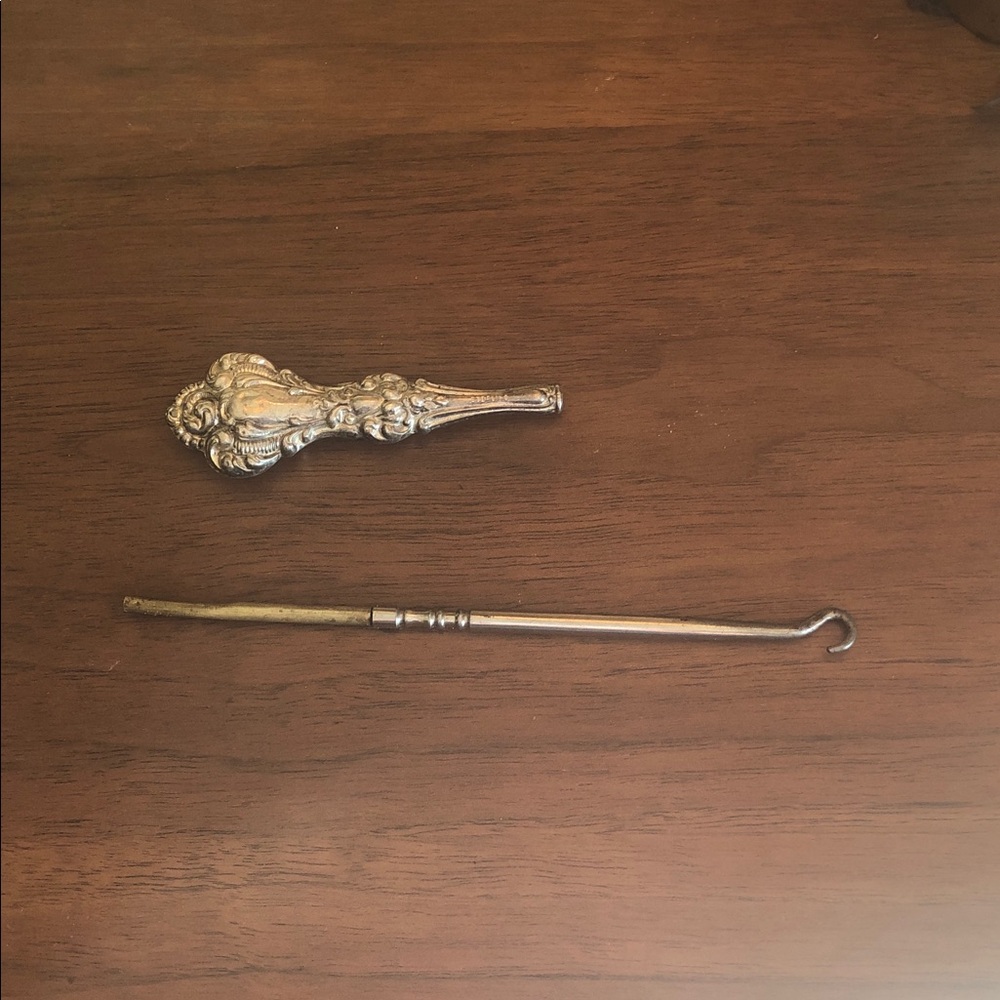 Vtg Sterling Silver Boot Hook - image 5